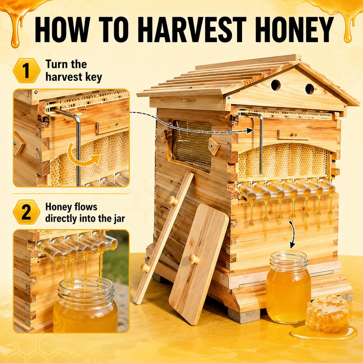 Двухфункциональный деревянный  – обзор и цена Beehive Frame Wax